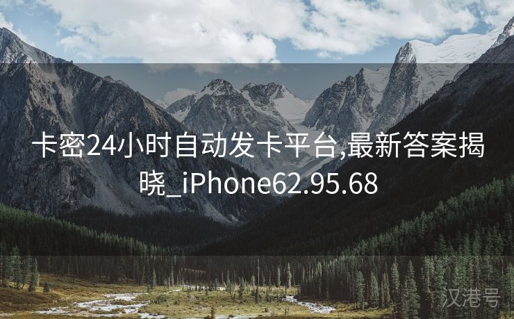 卡密24小时自动发卡平台,最新答案揭晓_iPhone62.95.68