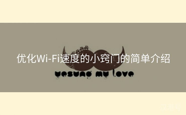 优化Wi-Fi速度的小窍门的简单介绍