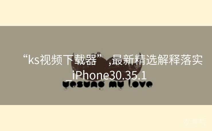 “ks视频下载器”,最新精选解释落实_iPhone30.35.1