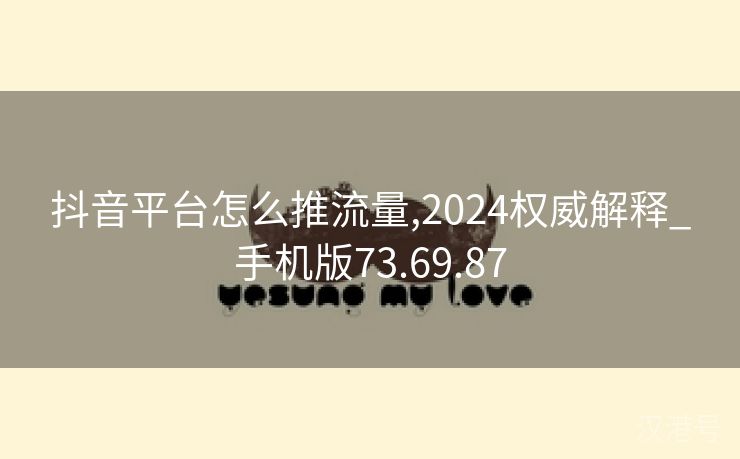 抖音平台怎么推流量,2024权威解释_手机版73.69.87