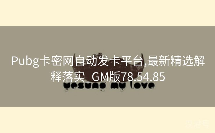 Pubg卡密网自动发卡平台,最新精选解释落实_GM版78.54.85