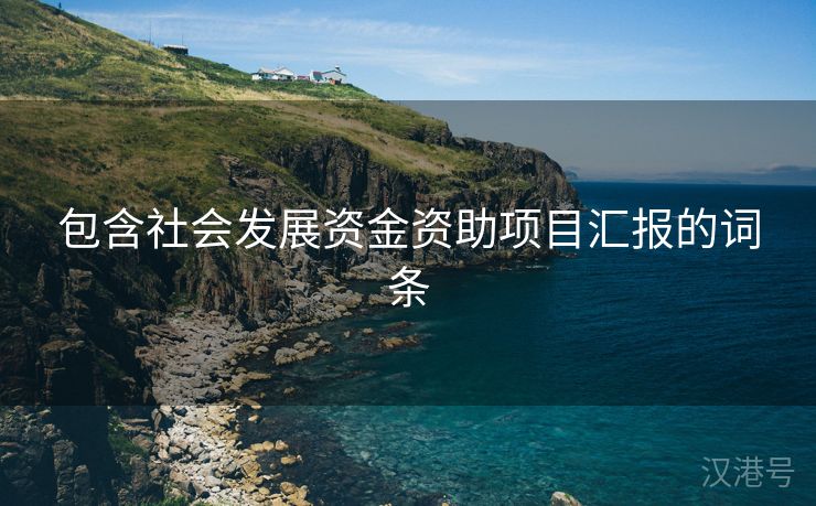 包含社会发展资金资助项目汇报的词条