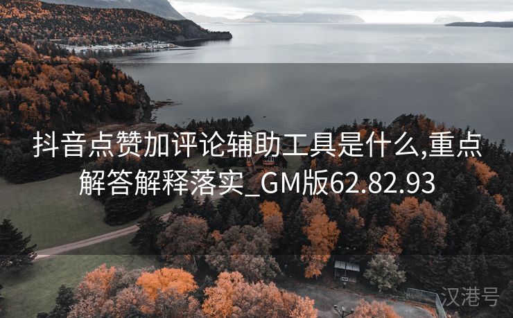 抖音点赞加评论辅助工具是什么,重点解答解释落实_GM版62.82.93