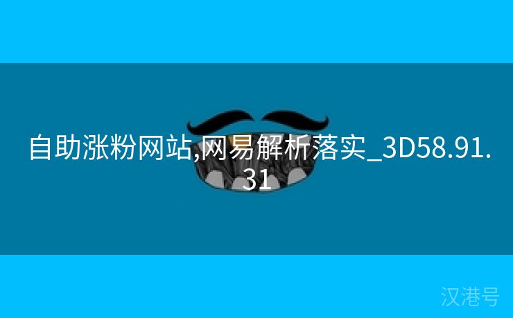 自助涨粉网站,网易解析落实_3D58.91.31