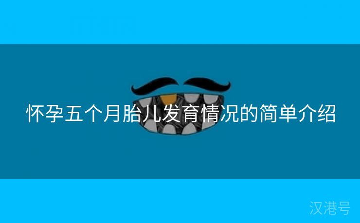 怀孕五个月胎儿发育情况的简单介绍