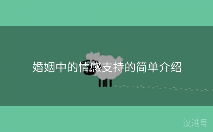 婚姻中的情感支持的简单介绍