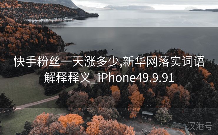 快手粉丝一天涨多少,新华网落实词语解释释义_iPhone49.9.91