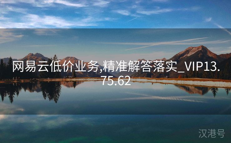 网易云低价业务,精准解答落实_VIP13.75.62