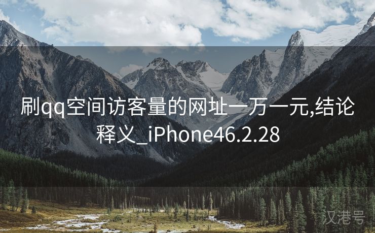 刷qq空间访客量的网址一万一元,结论释义_iPhone46.2.28