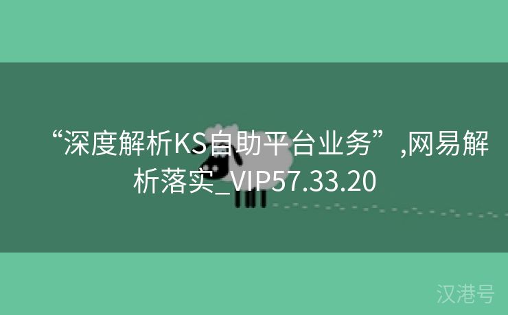 “深度解析KS自助平台业务”,网易解析落实_VIP57.33.20