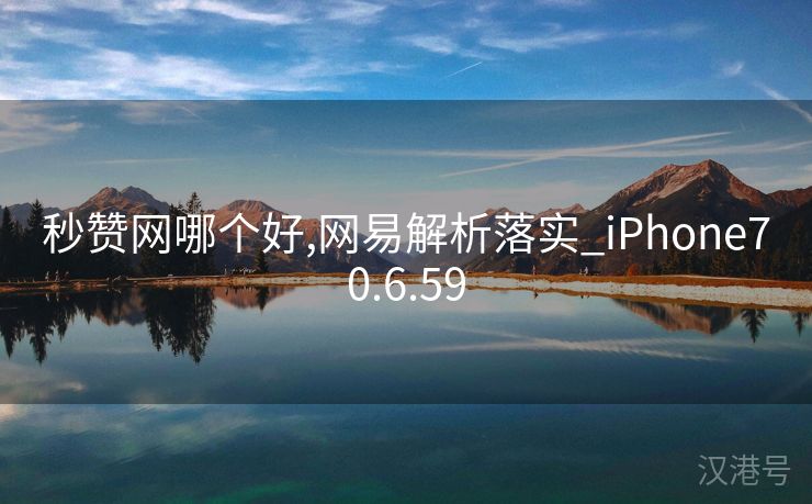 秒赞网哪个好,网易解析落实_iPhone70.6.59