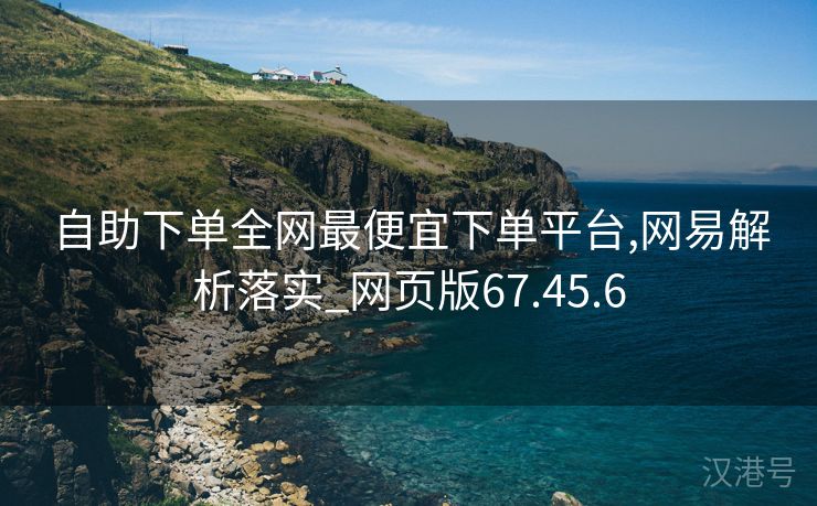 自助下单全网最便宜下单平台,网易解析落实_网页版67.45.6