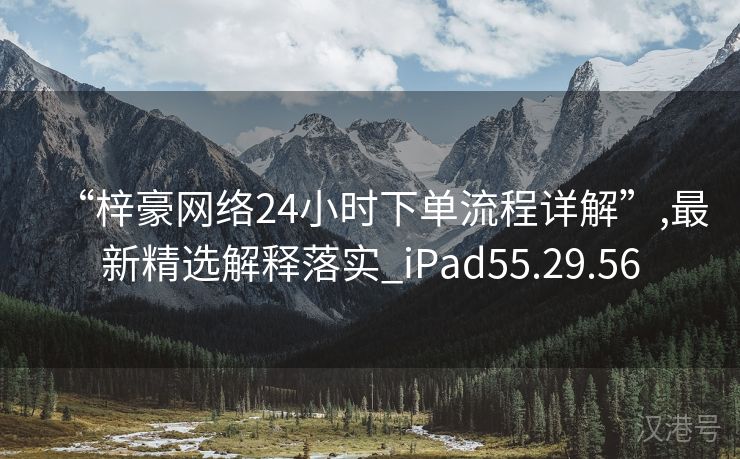 “梓豪网络24小时下单流程详解”,最新精选解释落实_iPad55.29.56