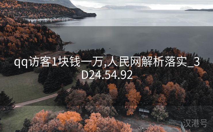 qq访客1块钱一万,人民网解析落实_3D24.54.92