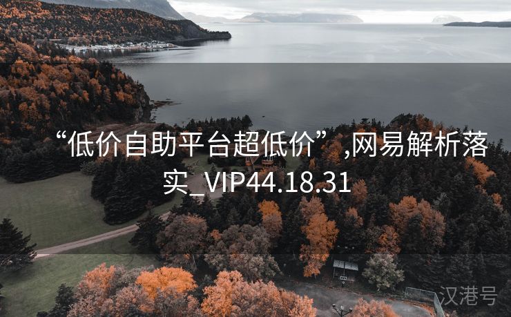 “低价自助平台超低价”,网易解析落实_VIP44.18.31