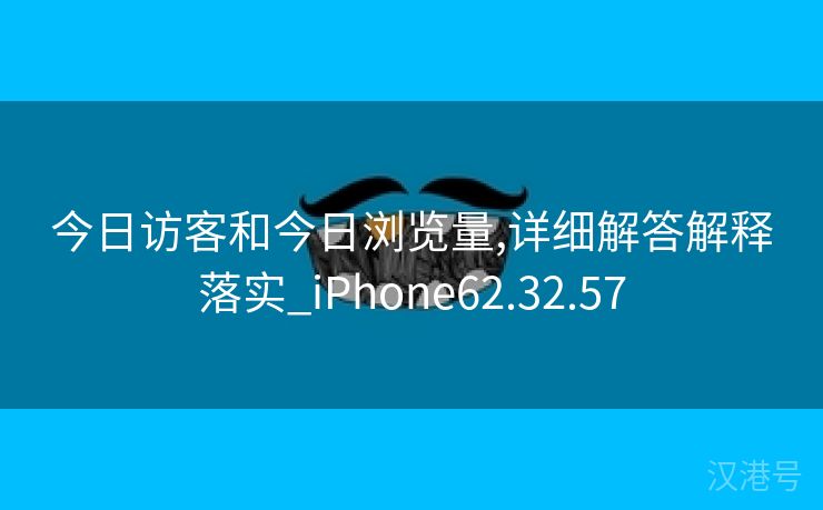 今日访客和今日浏览量,详细解答解释落实_iPhone62.32.57