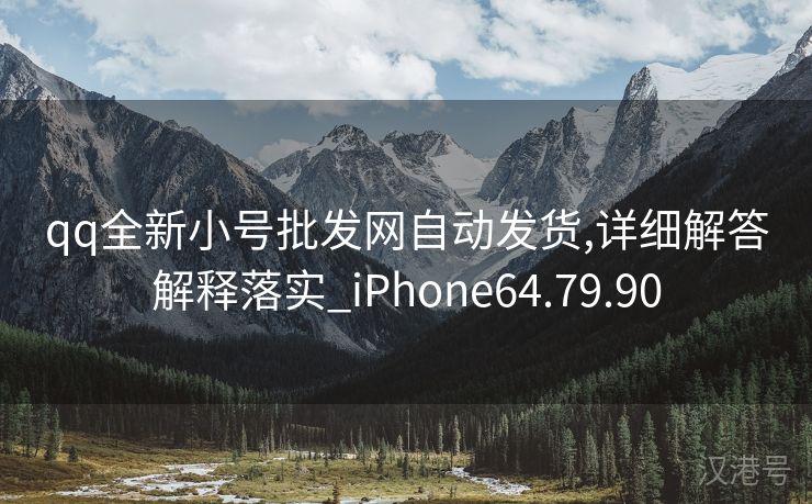 qq全新小号批发网自动发货,详细解答解释落实_iPhone64.79.90