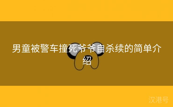 男童被警车撞死爷爷自杀续的简单介绍