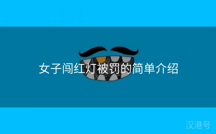 女子闯红灯被罚的简单介绍